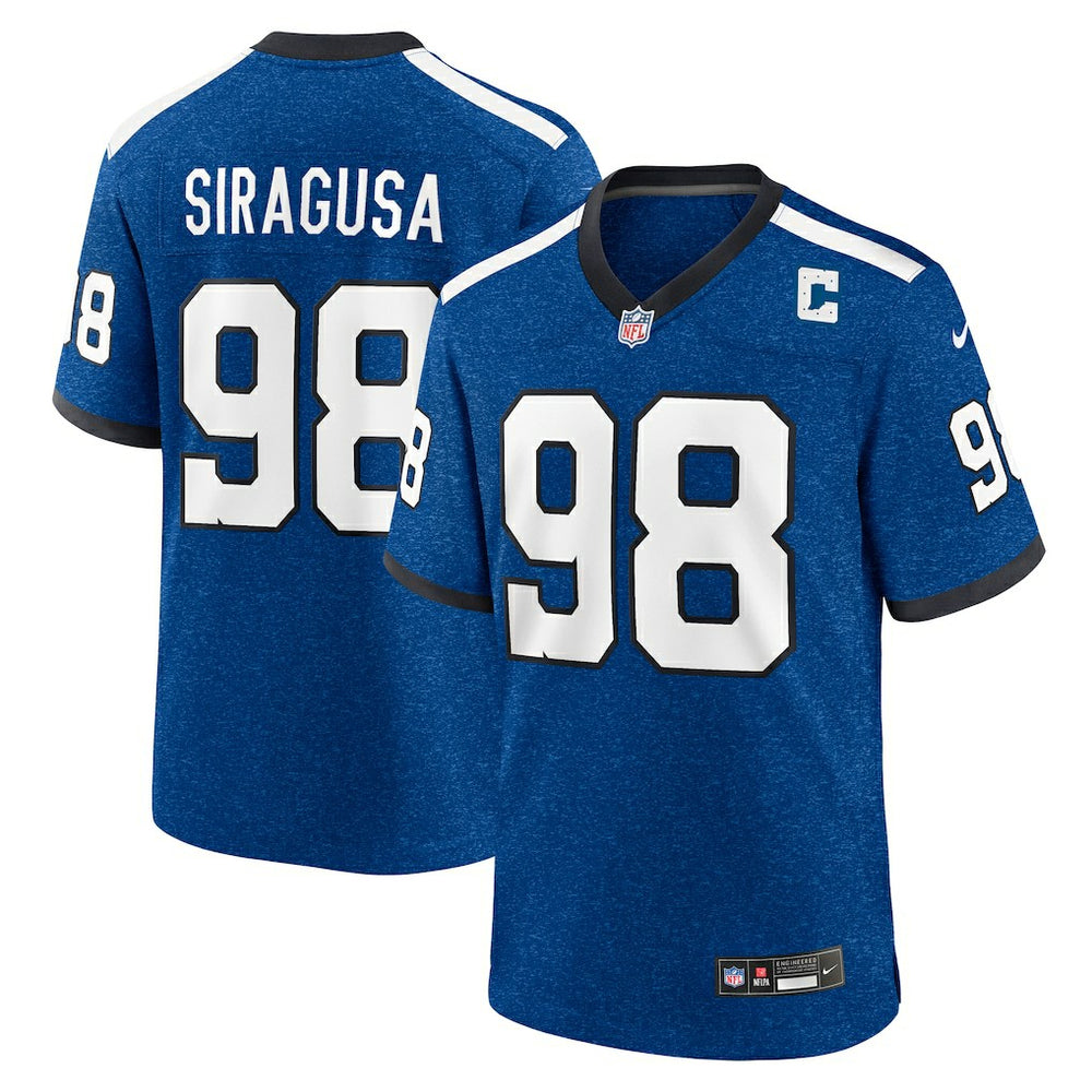 Tony Siragusa Indianapolis Colts Retired Player Alternate Game Jersey Blue | Nike for Sale