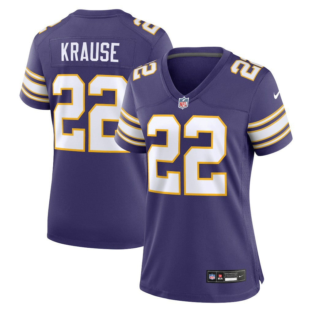 Paul Krause Minnesota Vikings Women's Classic Retired Player Jersey Purple | Nike for Sale