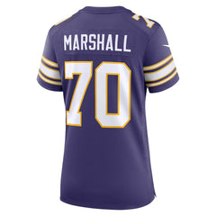 Jim Marshall Minnesota Vikings Women's Classic Retired Player Jersey Purple | Nike for Sale