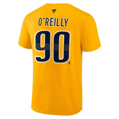 Ryan O'Reilly Nashville Predators Fanatics Authentic Stack Name & Number T-Shirt - Gold - NHL