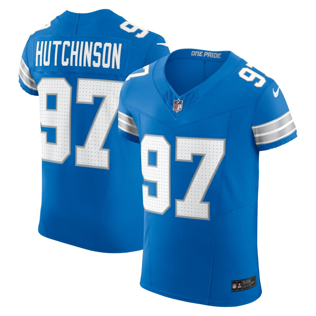 Aidan Hutchinson Detroit Lions Vapor F.U.S.E. Elite Jersey Blue | Nike for Sale