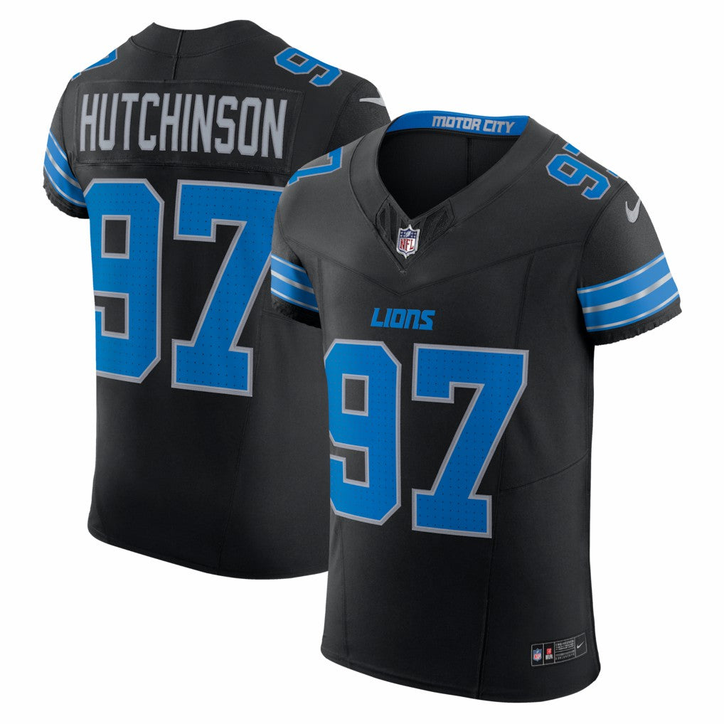 Aidan Hutchinson Detroit Lions Alternate Vapor F.U.S.E. Elite Jersey Black | Nike for Sale