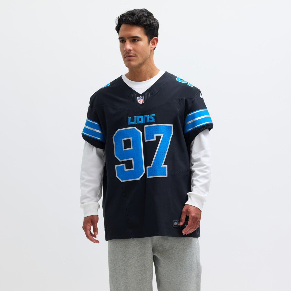 Aidan Hutchinson Detroit Lions Alternate Vapor F.U.S.E. Elite Jersey Black | Nike for Sale