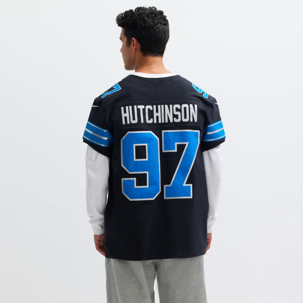 Aidan Hutchinson Detroit Lions Alternate Vapor F.U.S.E. Elite Jersey Black | Nike for Sale