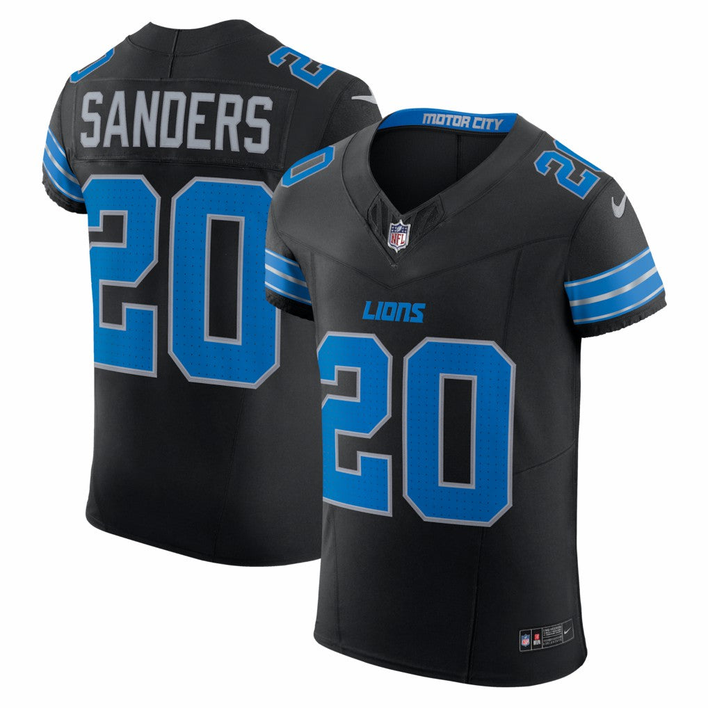 Barry Sanders Detroit Lions Alternate Vapor F.U.S.E. Elite Jersey Black | Nike for Sale