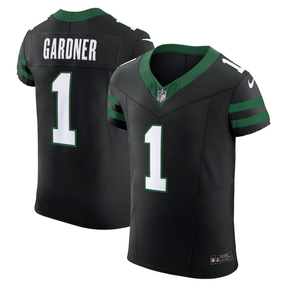 Ahmad Sauce Gardner New York Jets Vapor F.U.S.E. Elite Jersey Vapor F.U.S.E. Elite Jersey Black | Nike for Sale