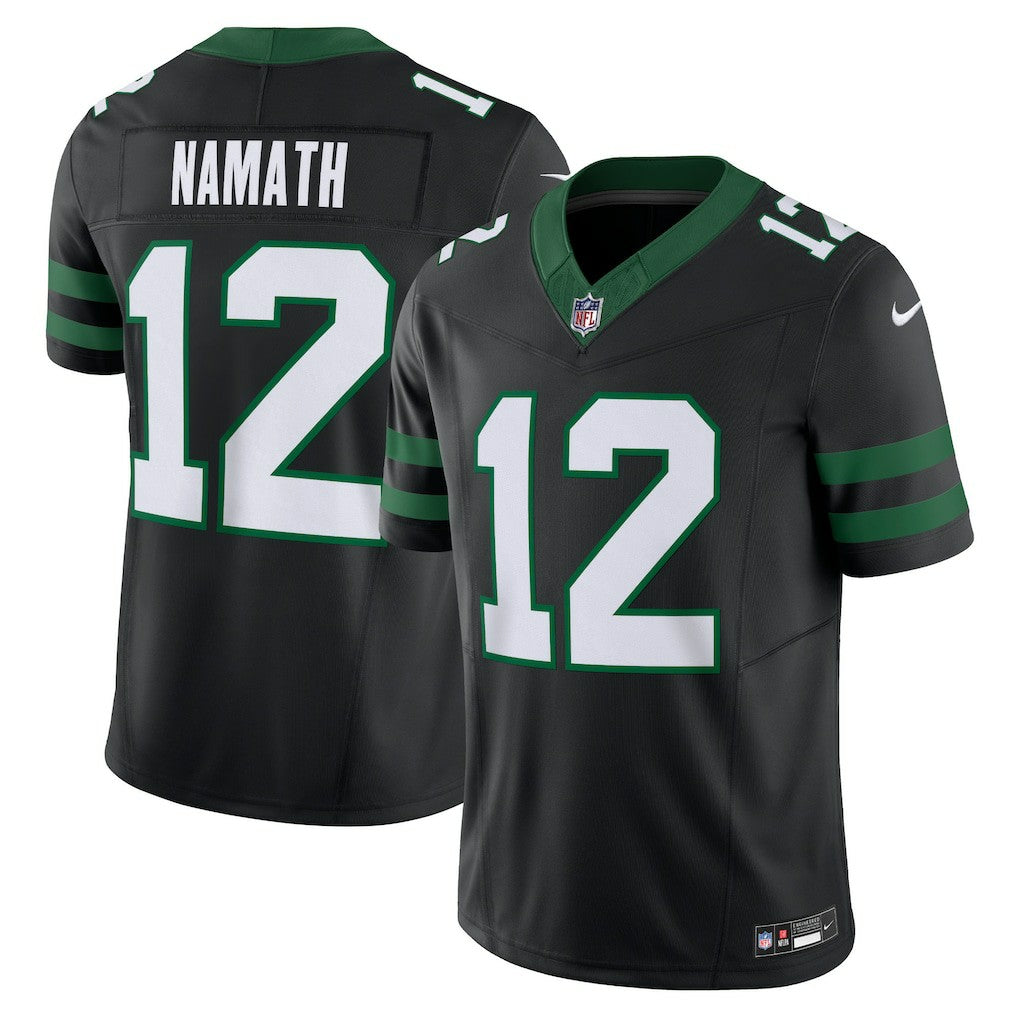 Joe Namath New York Jets Alternate Vapor F.U.S.E. Limited Jersey Legacy Black | Nike for Sale