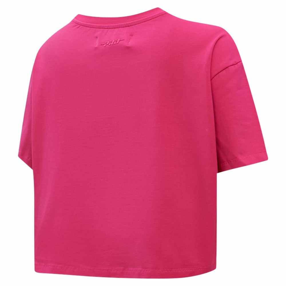 New York Rangers Pro Standard Women's Triple Pink Cropped Boxy T-Shirt - NHL