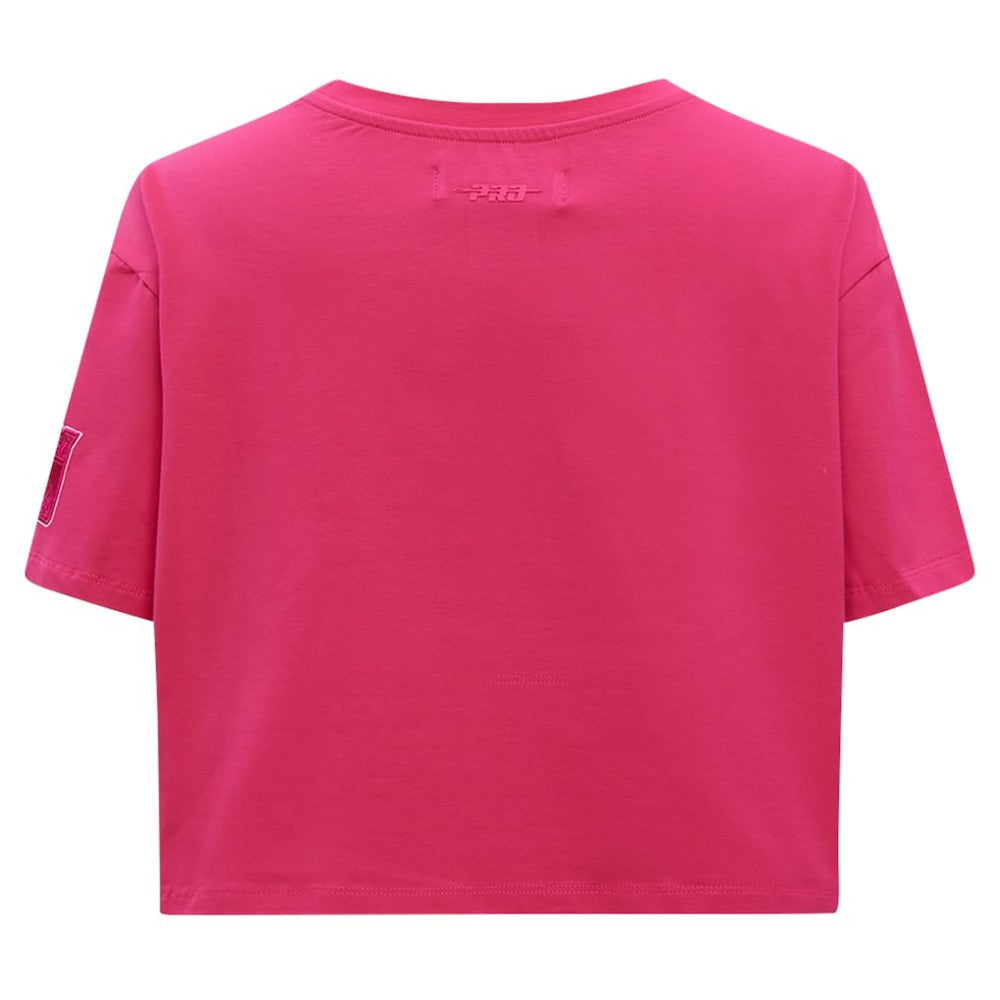 New York Rangers Pro Standard Women's Triple Pink Cropped Boxy T-Shirt - NHL