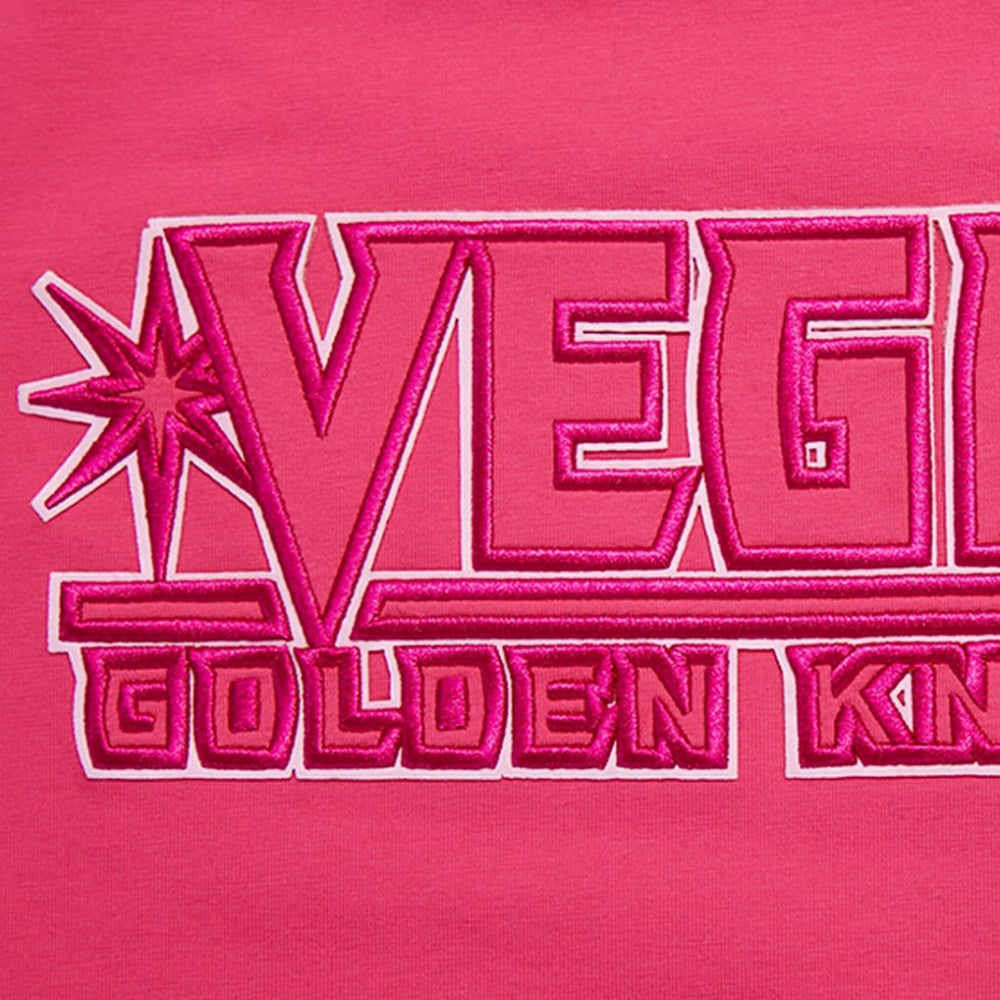 Vegas Golden Knights Pro Standard Women's Triple Pink Cropped Boxy T-Shirt - NHL
