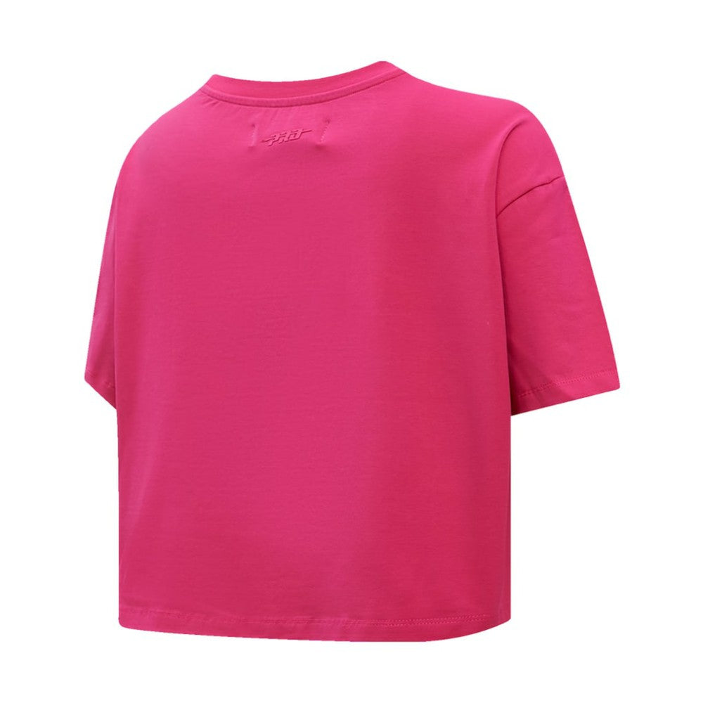 Washington Capitals Pro Standard Women's Triple Pink Cropped Boxy T-Shirt - NHL