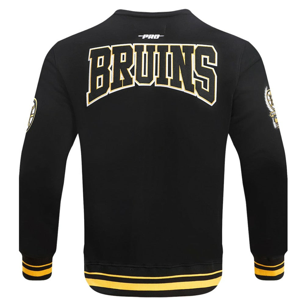 Boston Bruins Pro Standard Crest Emblem Pullover Sweatshirt - Black - NHL