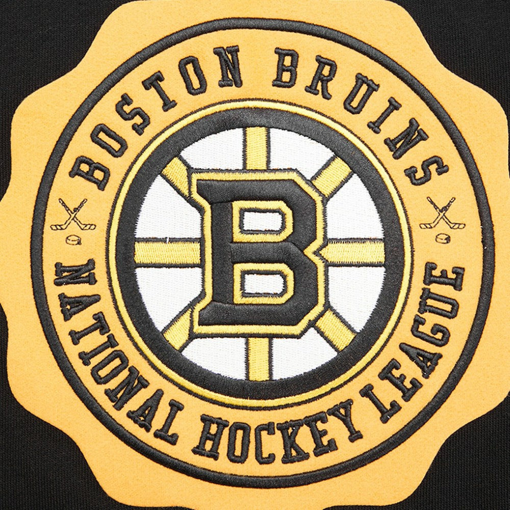 Boston Bruins Pro Standard Crest Emblem Pullover Sweatshirt - Black - NHL