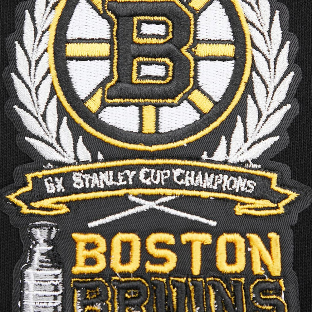 Boston Bruins Pro Standard Crest Emblem Pullover Sweatshirt - Black - NHL