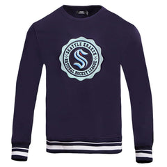 Seattle Kraken Pro Standard Crest Emblem Pullover Sweatshirt - Deep Sea Blue - NHL