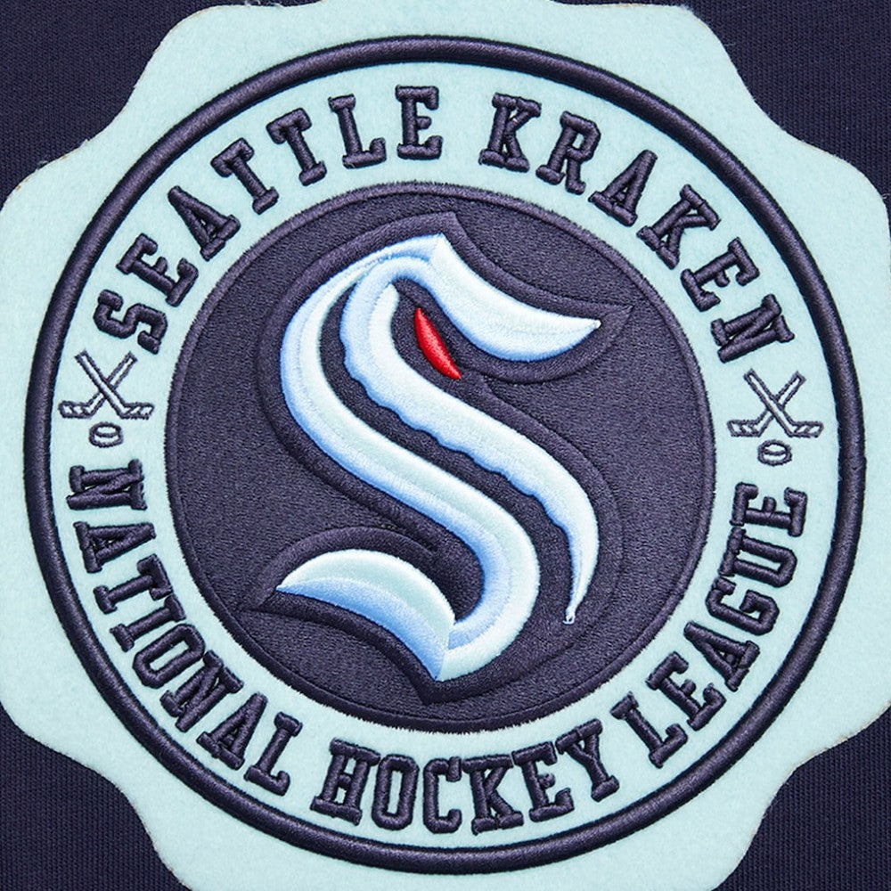 Seattle Kraken Pro Standard Crest Emblem Pullover Sweatshirt - Deep Sea Blue - NHL
