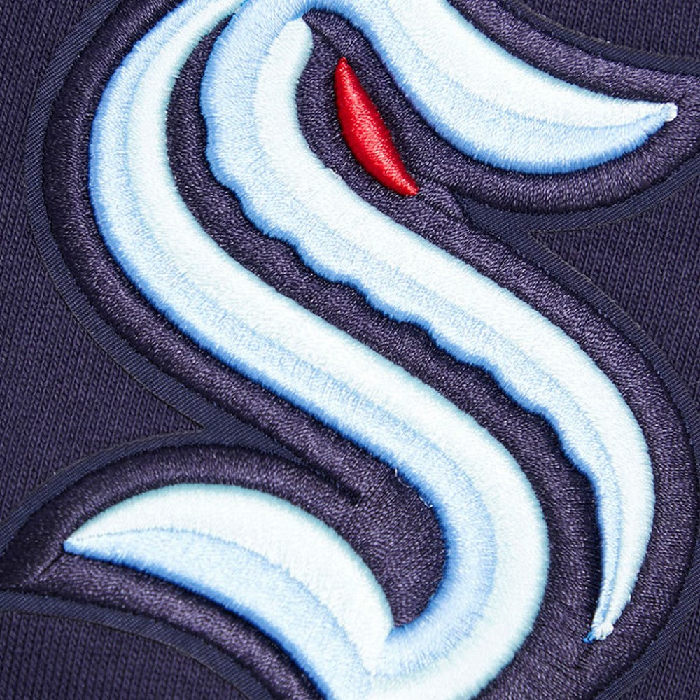 Seattle Kraken Pro Standard Crest Emblem Pullover Sweatshirt - Deep Sea Blue - NHL