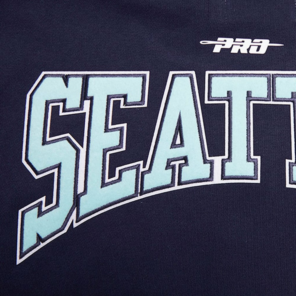 Seattle Kraken Pro Standard Crest Emblem Pullover Sweatshirt - Deep Sea Blue - NHL