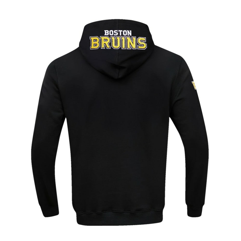 Boston Bruins Pro Standard Classic Chenille Full-Zip Hoodie Jacket - Black - NHL