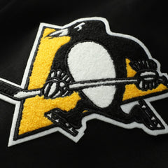 Pittsburgh Penguins Pro Standard Classic Chenille Full-Zip Hoodie Jacket - Black - NHL