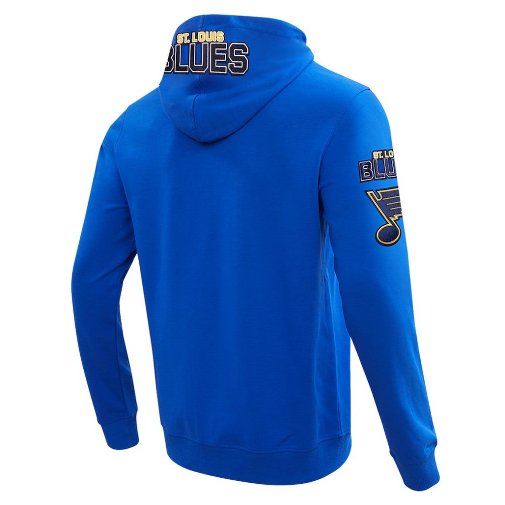 St. Louis Blues Pro Standard Classic Chenille Full-Zip Hoodie Jacket - Blue - NHL
