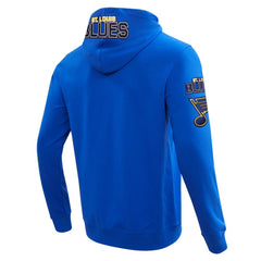 St. Louis Blues Pro Standard Classic Chenille Full-Zip Hoodie Jacket - Blue - NHL