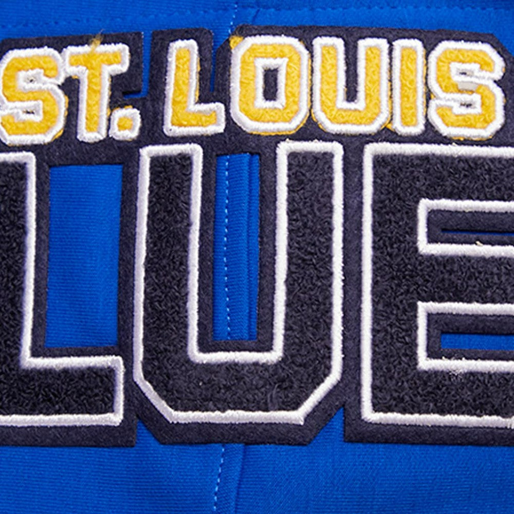 St. Louis Blues Pro Standard Classic Chenille Full-Zip Hoodie Jacket - Blue - NHL