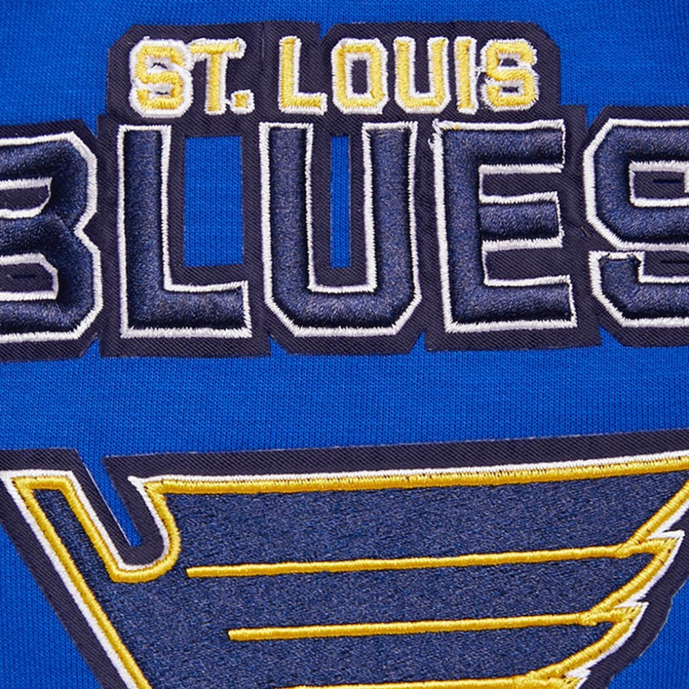 St. Louis Blues Pro Standard Classic Chenille Full-Zip Hoodie Jacket - Blue - NHL