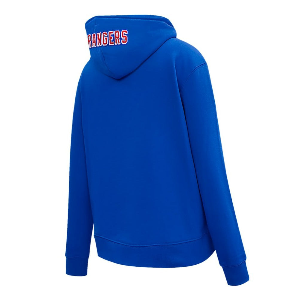 New York Rangers Pro Standard Women's Classic Chenille Pullover Hoodie - Blue - NHL