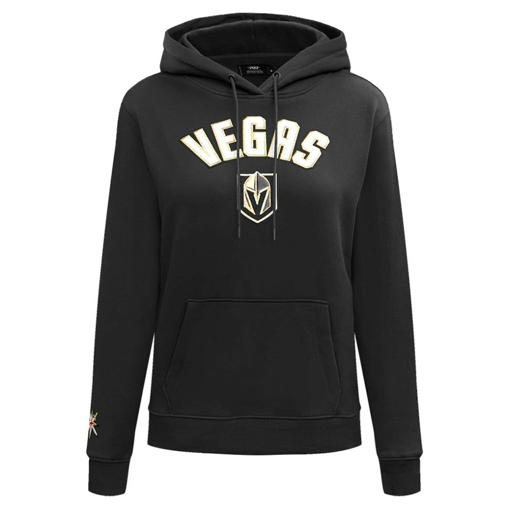 Vegas Golden Knights Pro Standard Women's Classic Chenille Pullover Hoodie - Black - NHL