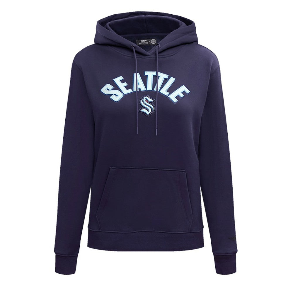 Seattle Kraken Pro Standard Women's Classic Chenille Pullover Hoodie - Navy - NHL