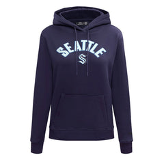 Seattle Kraken Pro Standard Women's Classic Chenille Pullover Hoodie - Navy - NHL