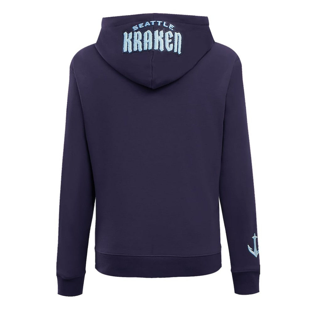 Seattle Kraken Pro Standard Women's Classic Chenille Pullover Hoodie - Navy - NHL