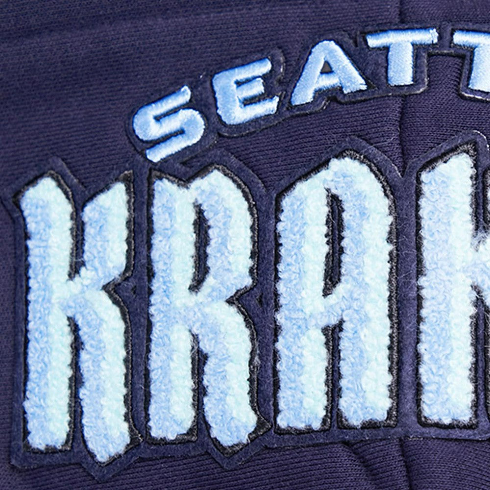 Seattle Kraken Pro Standard Women's Classic Chenille Pullover Hoodie - Navy - NHL