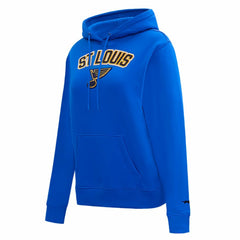 St. Louis Blues Pro Standard Women's Classic Chenille Pullover Hoodie - Blue - NHL