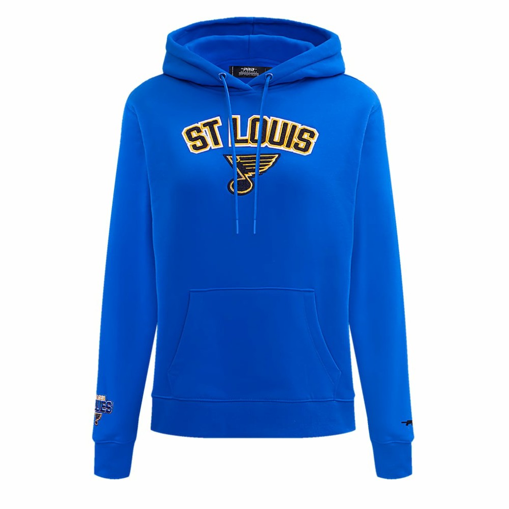 St. Louis Blues Pro Standard Women's Classic Chenille Pullover Hoodie - Blue - NHL