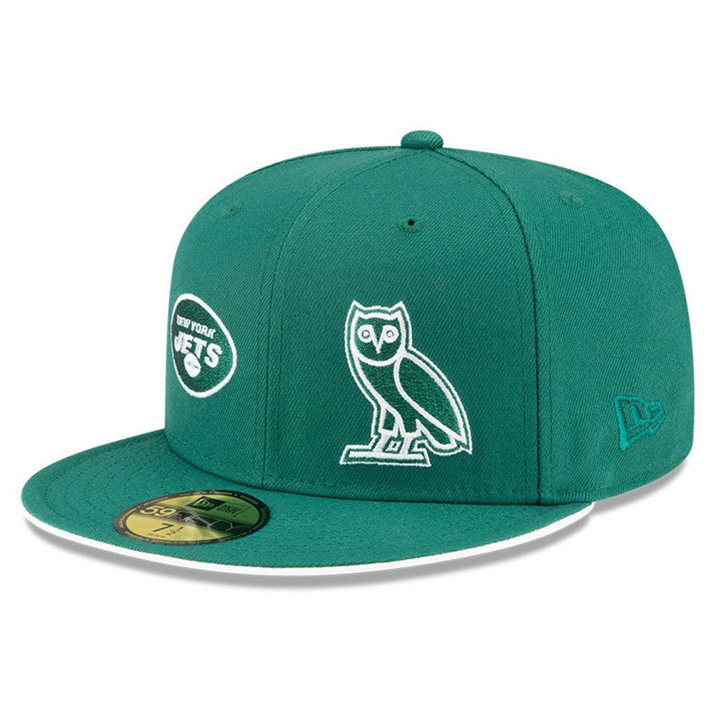 New York Jets New Era OVO x NFL 59FIFTY Fitted Hat Green | NFL