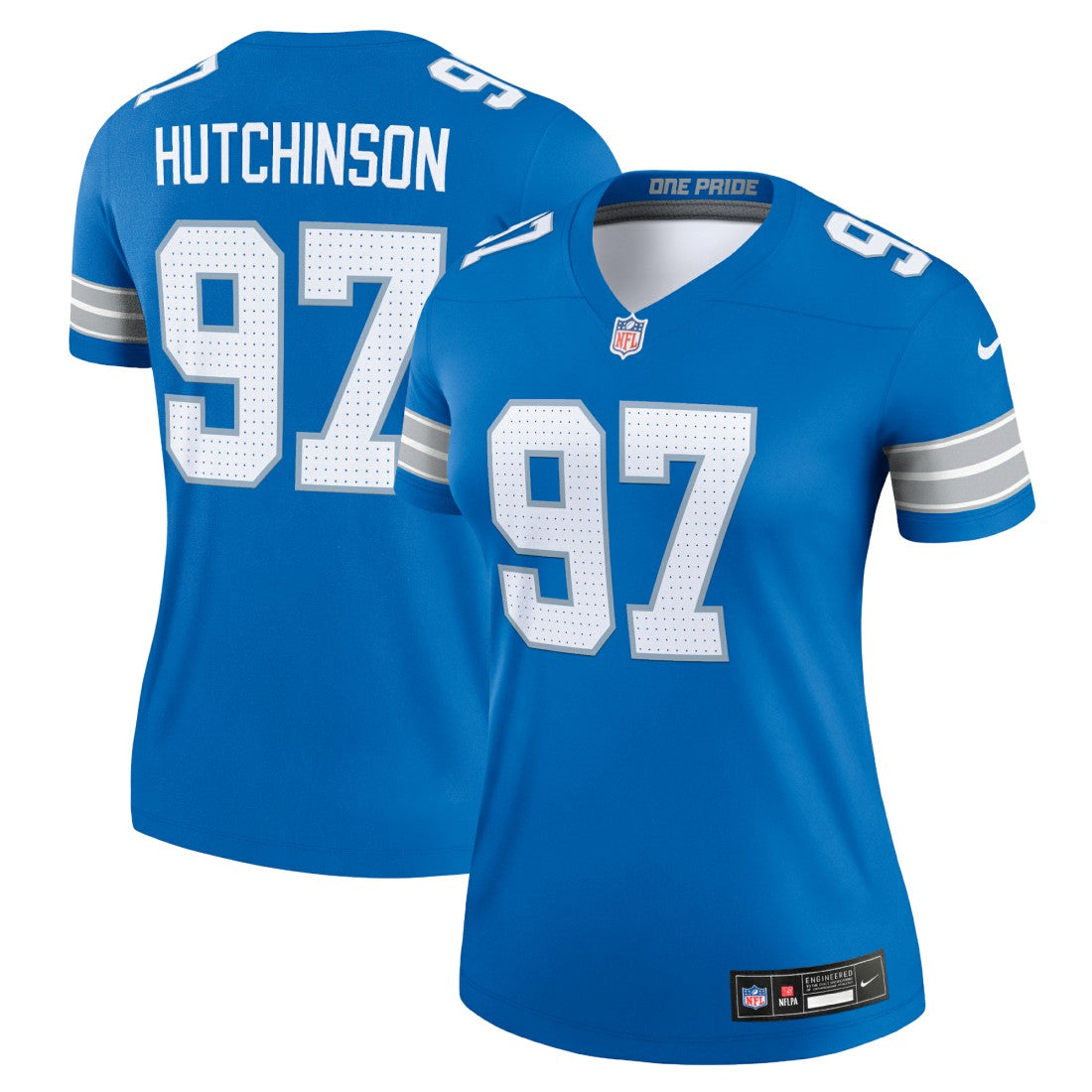 Aidan Hutchinson Detroit Lions Women's Legend Player Performance Top Blue | Nike for Sale