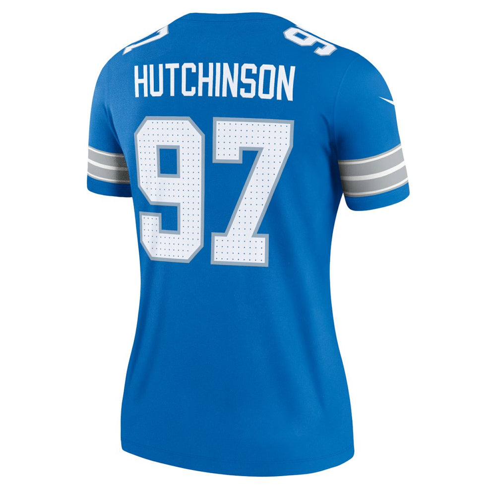 Aidan Hutchinson Detroit Lions Women's Legend Player Performance Top Blue | Nike for Sale