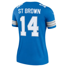 Amon-Ra St. Brown Detroit Lions Women's Legend Player Performance Top Blue | Nike for Sale