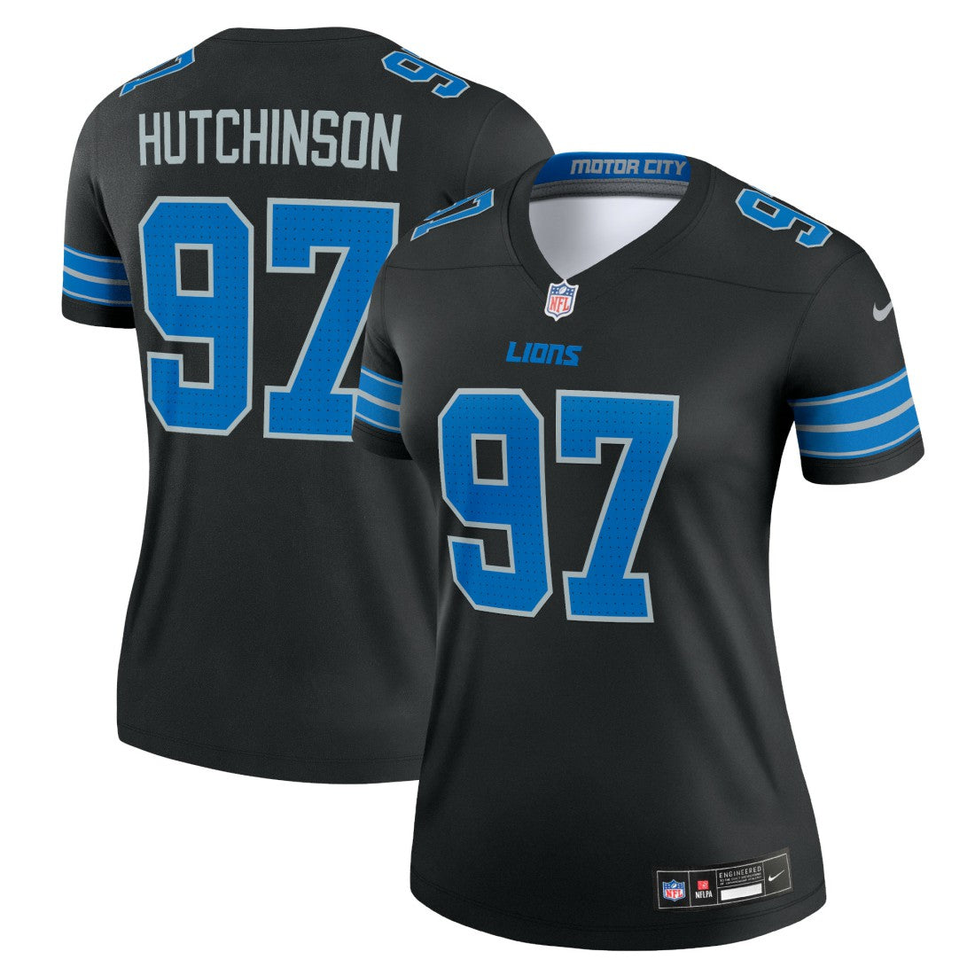 Aidan Hutchinson Detroit Lions Women's Alternate Legend Player Performance Top Black | Nike for Sale
