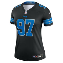 Aidan Hutchinson Detroit Lions Women's Alternate Legend Player Performance Top Black | Nike for Sale