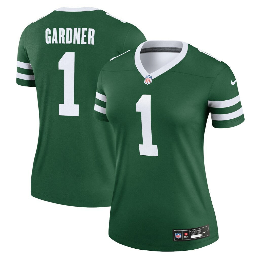 Ahmad Sauce Gardner New York Jets Women's Legend Player Performance Top Legacy Green | Nike for Sale