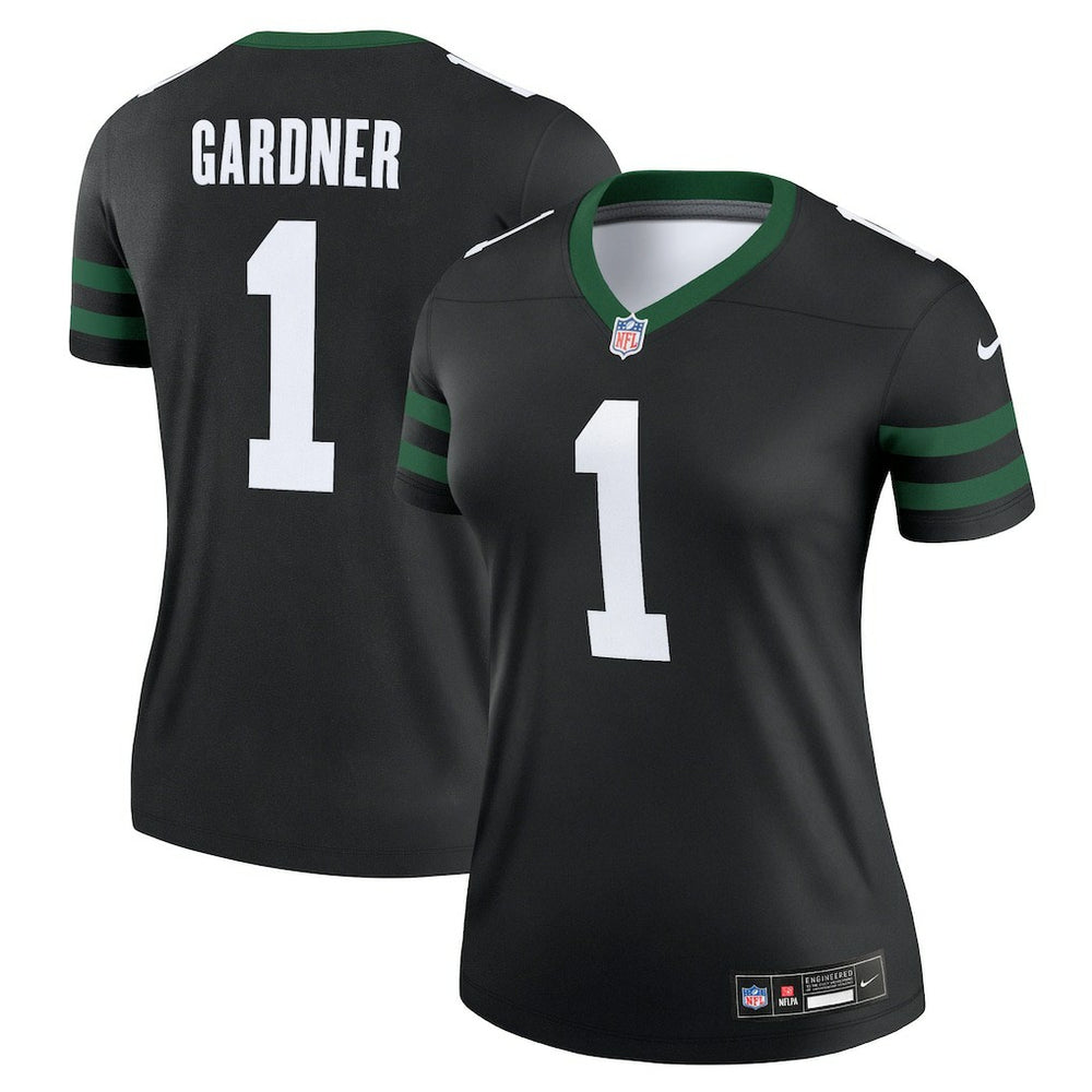 Ahmad Sauce Gardner New York Jets Women's Alternate Legend Player Performance Top Legacy Black | Nike for Sale