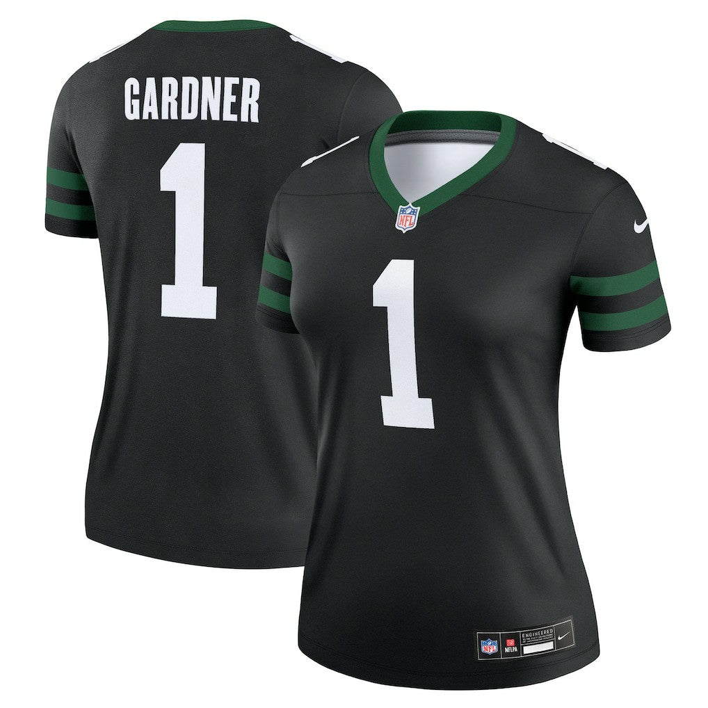 Ahmad Sauce Gardner New York Jets Women's Alternate Legend Player Performance Top Legacy Black | Nike for Sale