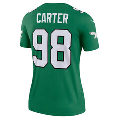 Jalen Carter Philadelphia Eagles Women's Alternate Legend Player Performance Top Kelly Green | Nike for Sale