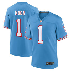 Warren Moon Tennessee Titans Retired Player Alternate Game Jersey Light Blue | Nike for Sale