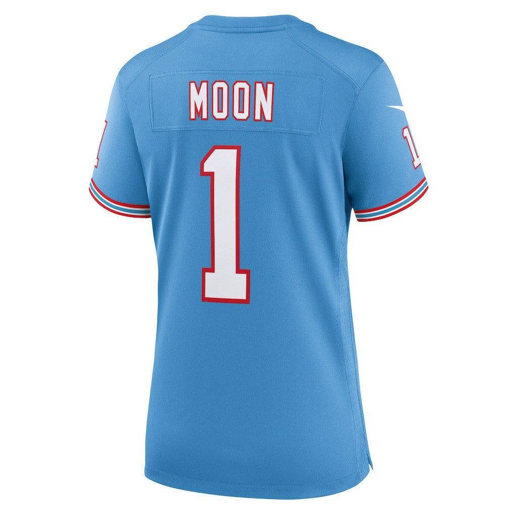 Warren Moon Tennessee Titans Women's Oilers Throwback Retired Player Game Jersey Light Blue | Nike for Sale