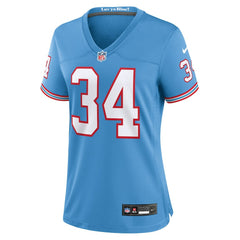 Earl Campbell Tennessee Titans Women's Oilers Throwback Retired Player Game Jersey Light Blue | Nike for Sale