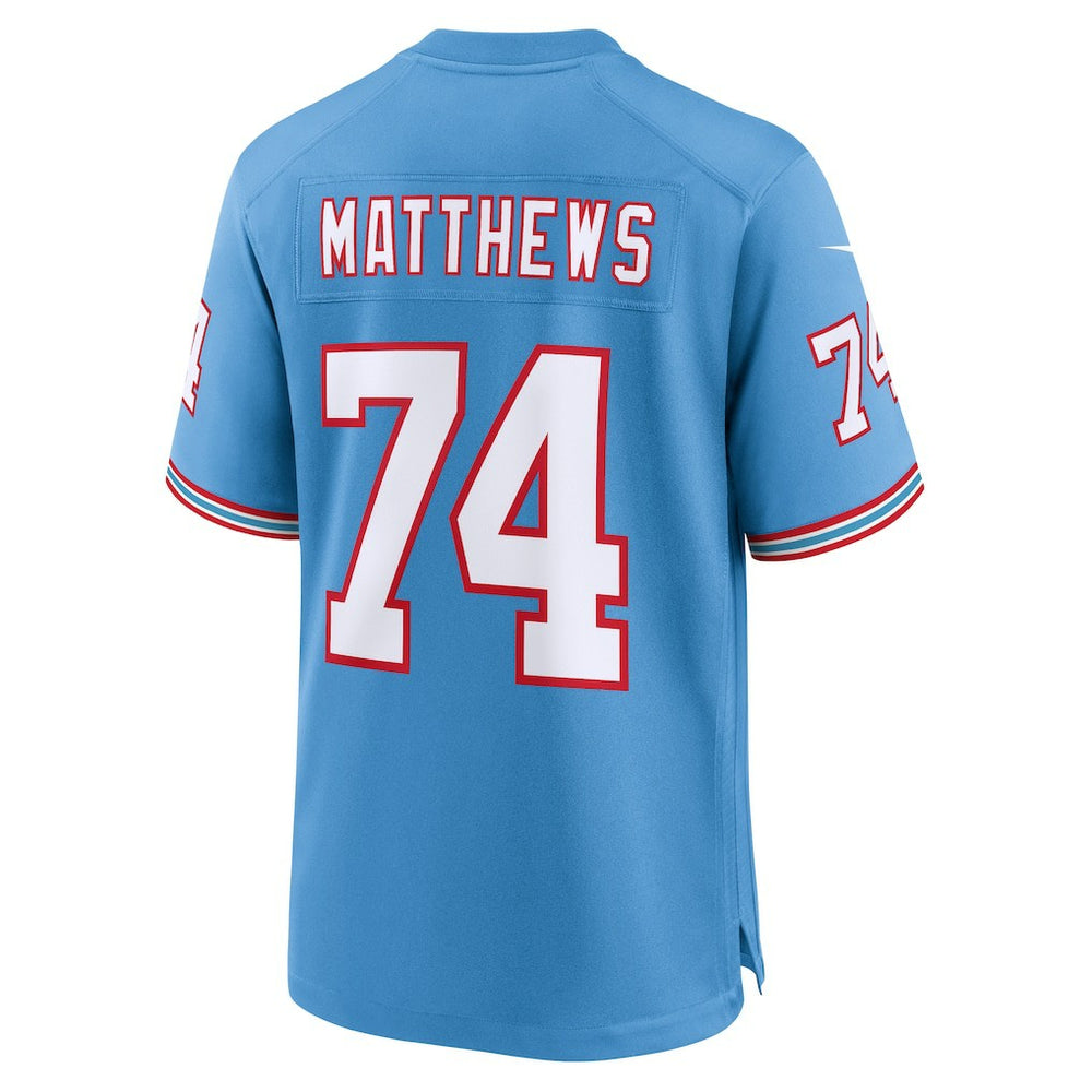 Bruce Matthews Tennessee Titans Retired Player Alternate Game Jersey Light Blue | Nike for Sale